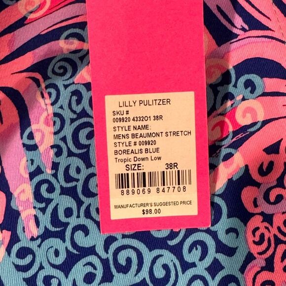NWT Lilly Pulitzer Men’s Beaumont Short 38 - Picture 4 of 4